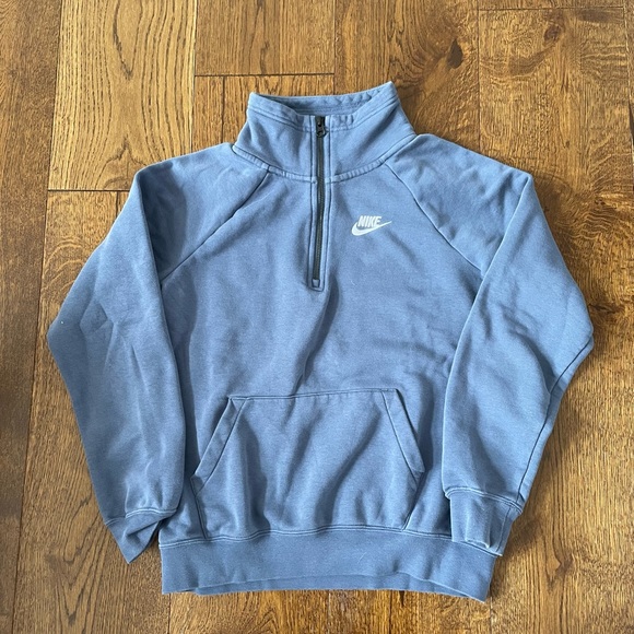 Nike Tops - Blue Nike 1/4 zip sweater